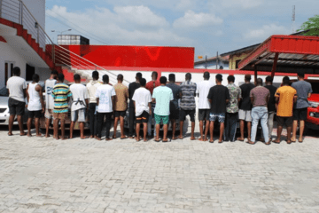 EFCC sweeps Port Harcourt of ‘yahooboys’ Arrests 40, recovers posh cars, laptops