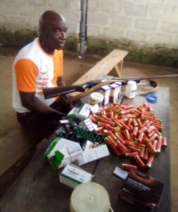 77 yr-old blacksmith, others arrested with locally made guns, 130 live cartridges hard drugs in Delta