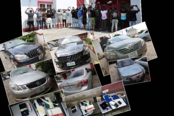 EFCC comb Calabar for ‘Yahooboys’, arrest 20, recover posh cars in sting operation