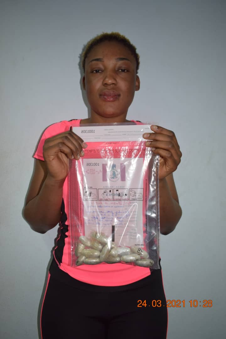 JUST IN: Chadian woman arrested at Abuja airport with 234.35grams hard drugs inserted in her vagina