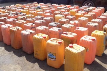 How Lagos NSCDC bust attempt to ferry 117 25ltr kegs of fuel to Benin Republic