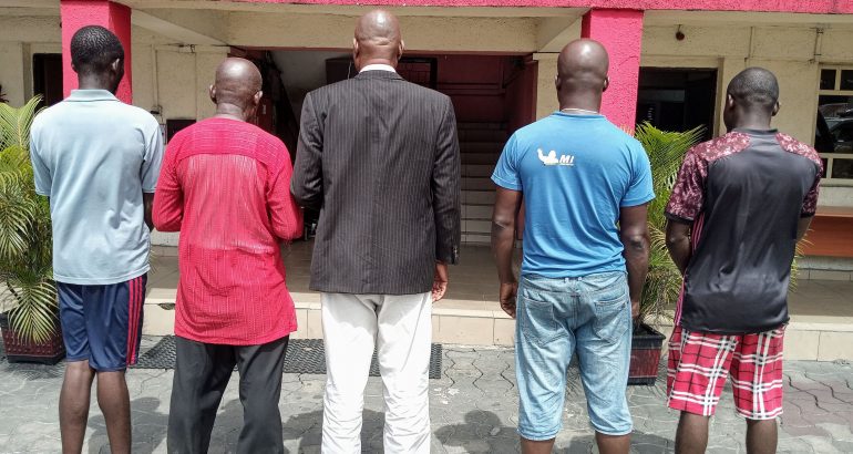 EFCC Arrests Five Suspected Oil Thieves At Private Jetty in P/H