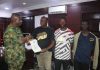 Navy handover rescued Ghanian Fishermen to Consulate in Lagos